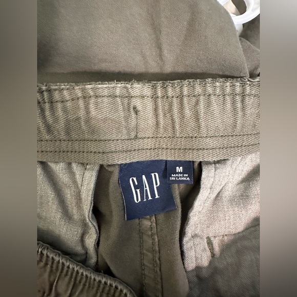GAP Men’s Jogger Pants Size M Olive Green Drawstring Waist - Picture 6 of 7